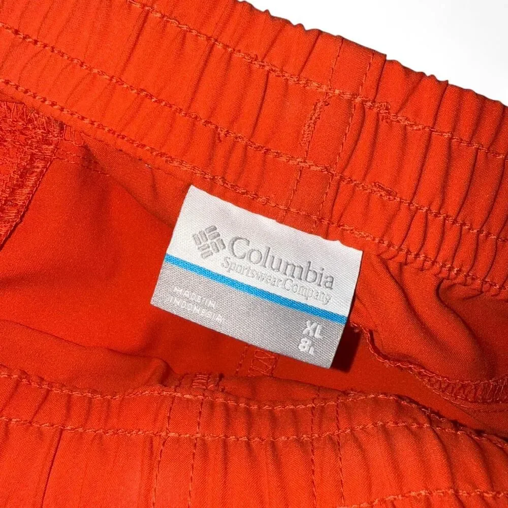 Columbia-sportswear Men's Orange and Red Swim-briefs-shorts